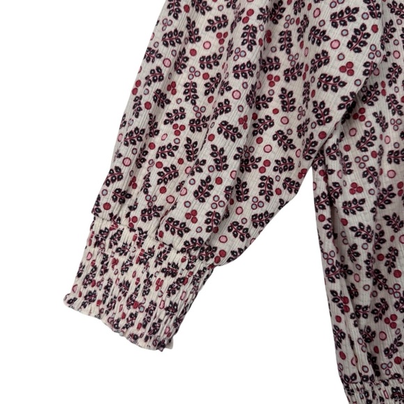 Torrid Textured Jersey Choker Neck Smocked Bottom Top Size 2 Flower print - Picture 3 of 7